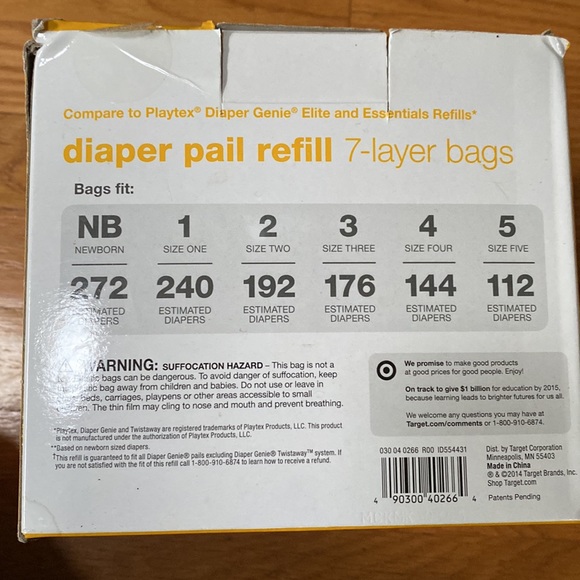 NWOT Up &  Up Diaper Pail Refill - (3) - Picture 4 of 11